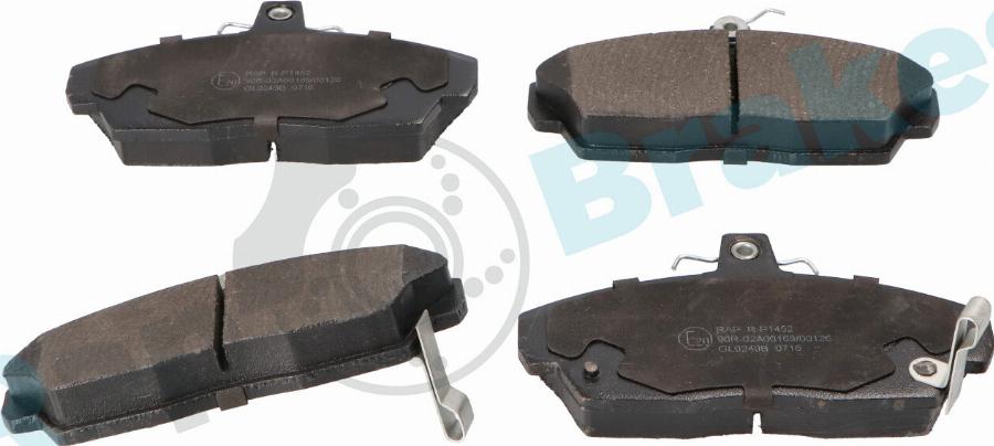 RAP BRAKES R-P1452 - Гальмівні колодки, дискові гальма autozip.com.ua