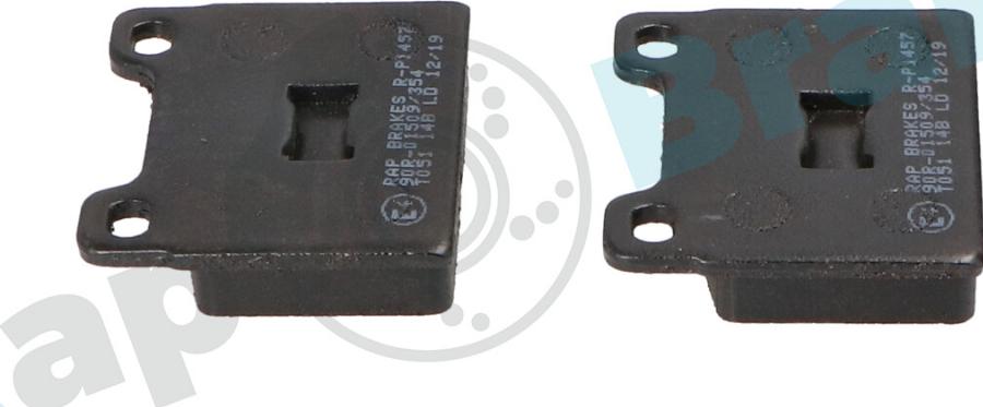 RAP BRAKES R-P1457 - Гальмівні колодки, дискові гальма autozip.com.ua