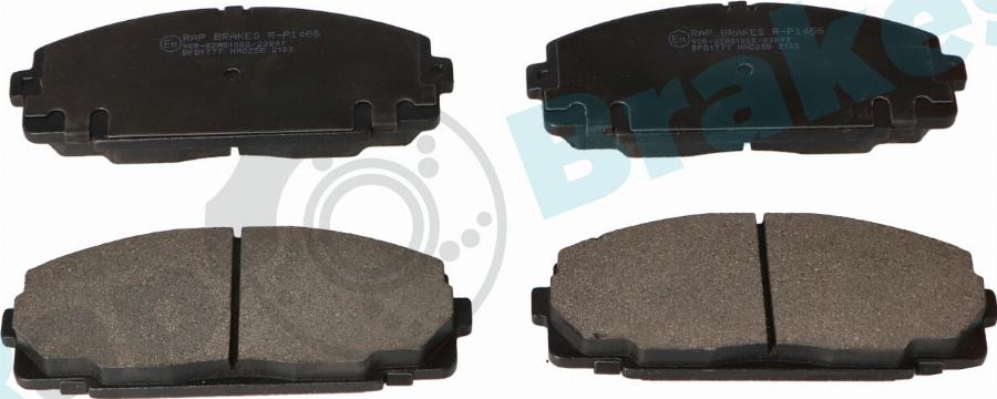 RAP BRAKES R-P1466 - Гальмівні колодки, дискові гальма autozip.com.ua