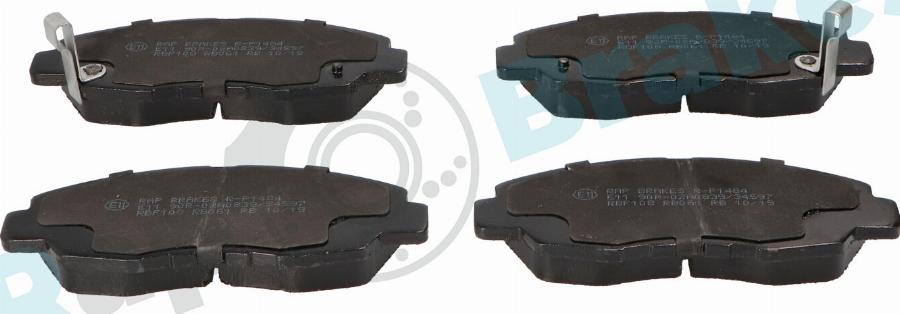RAP BRAKES R-P1484 - Гальмівні колодки, дискові гальма autozip.com.ua