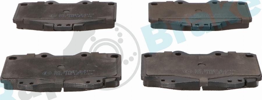 RAP BRAKES R-P1470 - Гальмівні колодки, дискові гальма autozip.com.ua