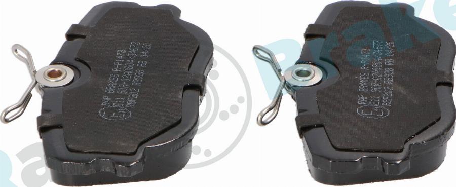 RAP BRAKES R-P1473 - Гальмівні колодки, дискові гальма autozip.com.ua