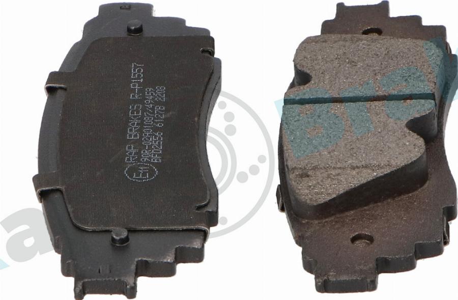 RAP BRAKES R-P1557 - Гальмівні колодки, дискові гальма autozip.com.ua