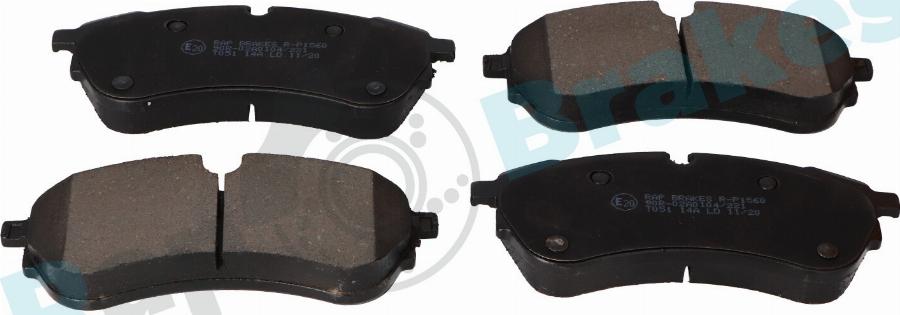 RAP BRAKES R-P1560 - Гальмівні колодки, дискові гальма autozip.com.ua