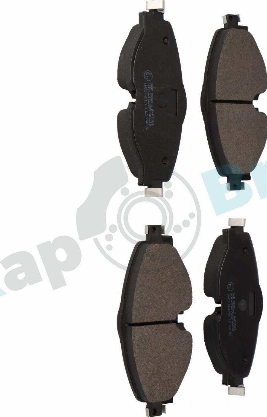 RAP BRAKES R-P1501 - Гальмівні колодки, дискові гальма autozip.com.ua