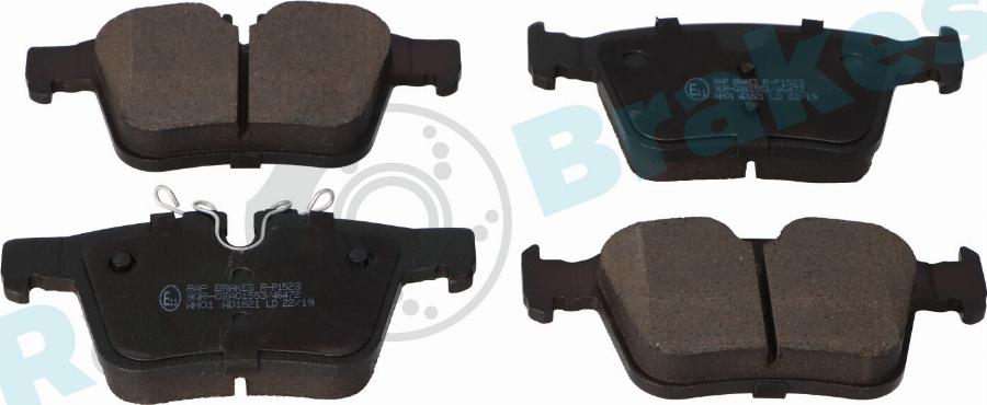 RAP BRAKES R-P1523 - Гальмівні колодки, дискові гальма autozip.com.ua