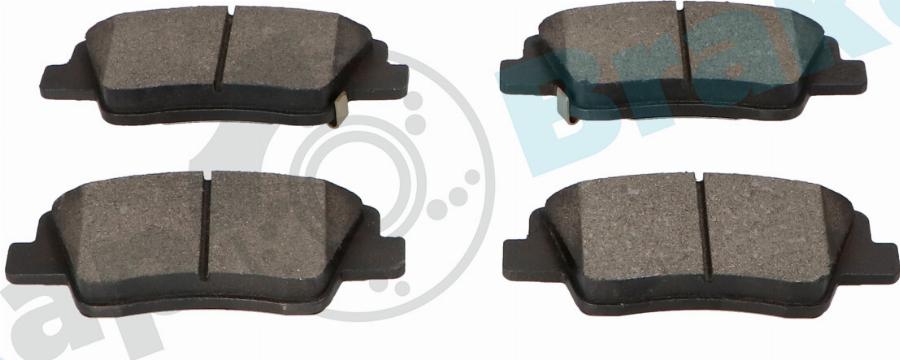 RAP BRAKES R-P1681 - Гальмівні колодки, дискові гальма autozip.com.ua