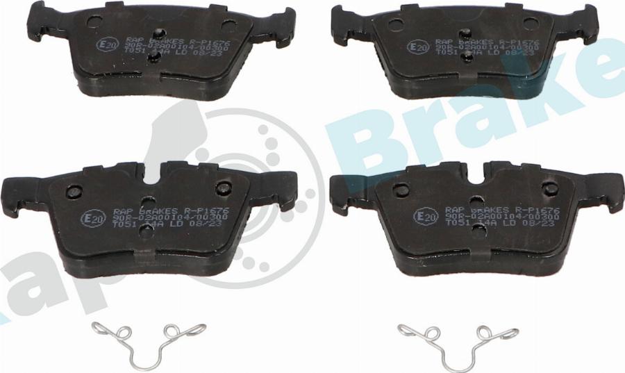 RAP BRAKES R-P1676 - Гальмівні колодки, дискові гальма autozip.com.ua