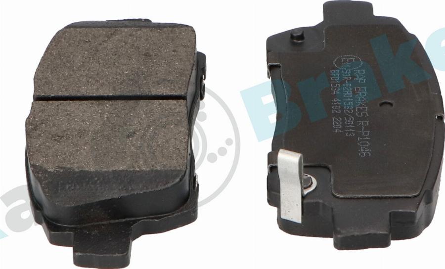 RAP BRAKES R-P1046 - Гальмівні колодки, дискові гальма autozip.com.ua