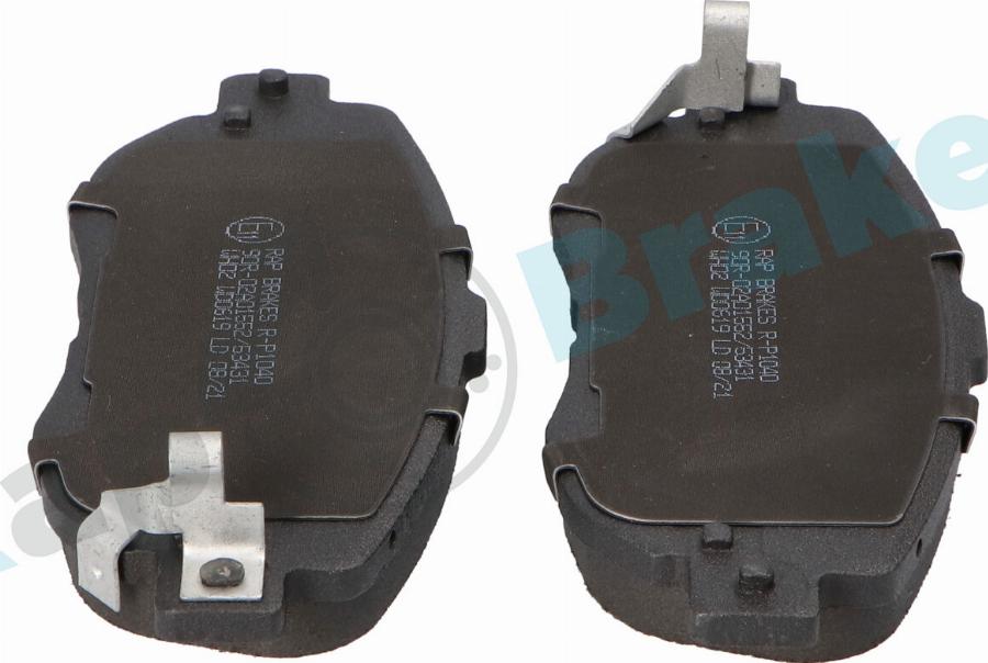 RAP BRAKES R-P1040 - Гальмівні колодки, дискові гальма autozip.com.ua