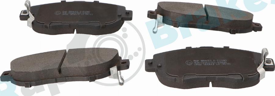 RAP BRAKES R-P1040 - Гальмівні колодки, дискові гальма autozip.com.ua