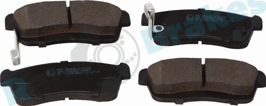 RAP BRAKES R-P1041 - Гальмівні колодки, дискові гальма autozip.com.ua