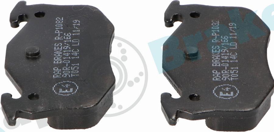 RAP BRAKES R-P1082 - Гальмівні колодки, дискові гальма autozip.com.ua