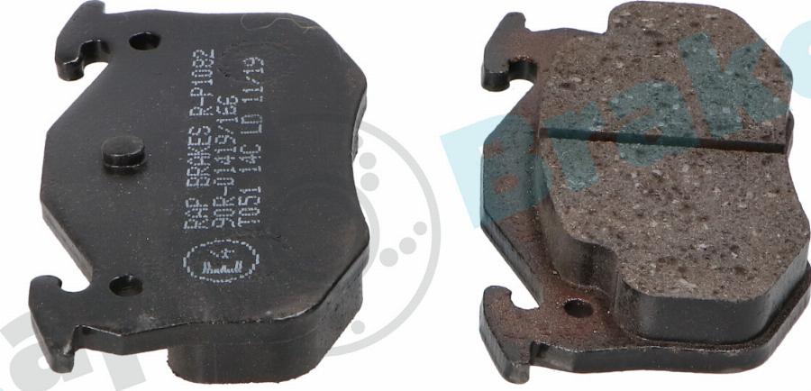 RAP BRAKES R-P1082 - Гальмівні колодки, дискові гальма autozip.com.ua