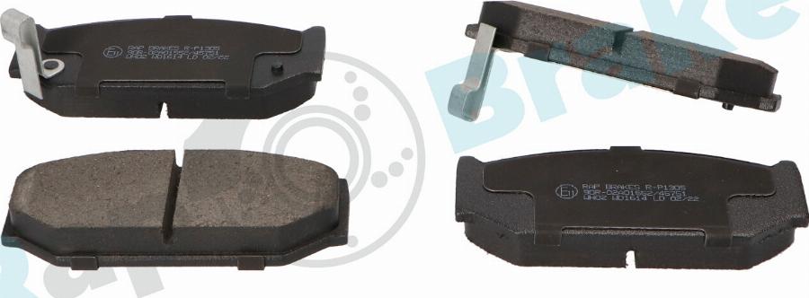 RAP BRAKES R-P1305 - Гальмівні колодки, дискові гальма autozip.com.ua