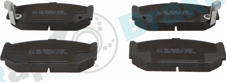 RAP BRAKES R-P1305 - Гальмівні колодки, дискові гальма autozip.com.ua