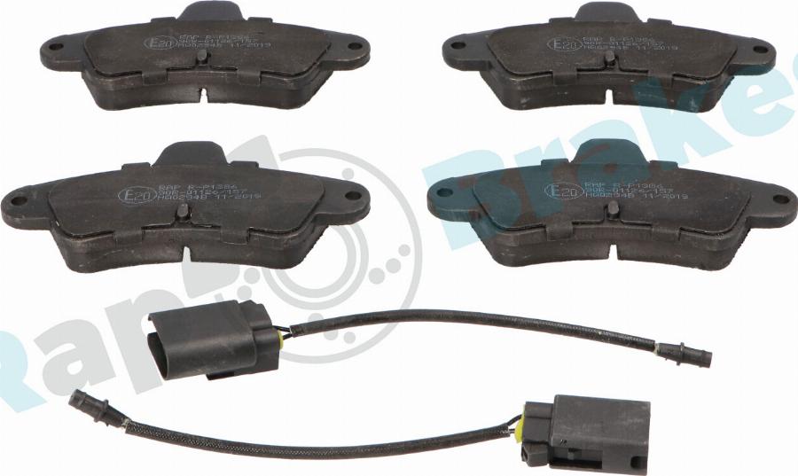 RAP BRAKES R-P1386 - Гальмівні колодки, дискові гальма autozip.com.ua