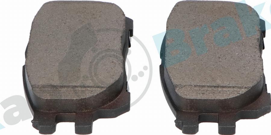 RAP BRAKES R-P1206 - Гальмівні колодки, дискові гальма autozip.com.ua