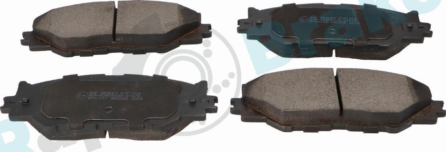 RAP BRAKES R-P1202 - Гальмівні колодки, дискові гальма autozip.com.ua