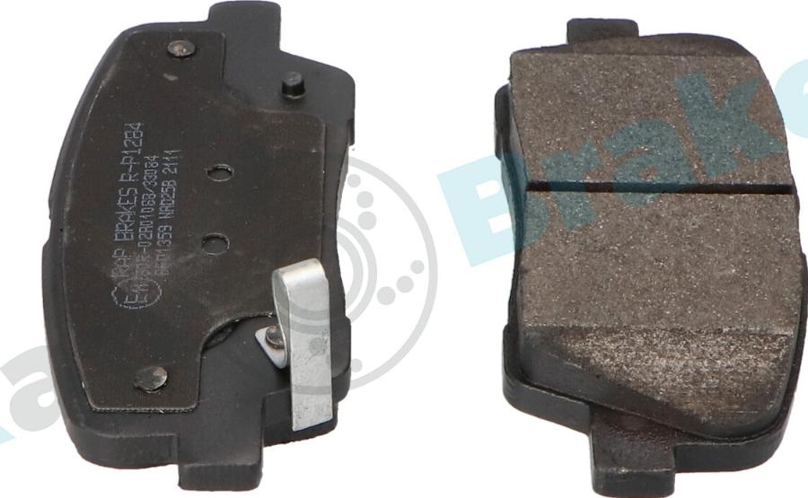 RAP BRAKES R-P1284 - Гальмівні колодки, дискові гальма autozip.com.ua