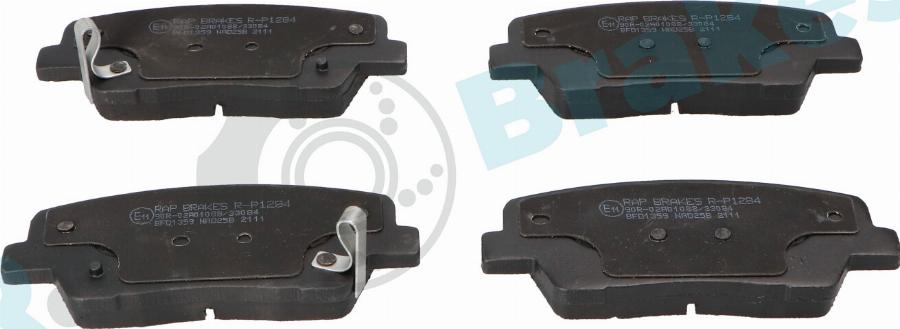 RAP BRAKES R-P1284 - Гальмівні колодки, дискові гальма autozip.com.ua
