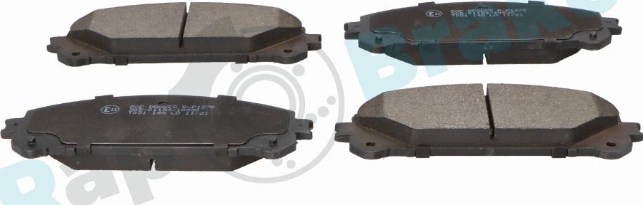 RAP BRAKES R-P1270 - Гальмівні колодки, дискові гальма autozip.com.ua