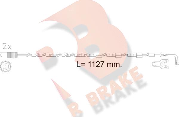 R Brake 610605RB - Сигналізатор, знос гальмівних колодок autozip.com.ua