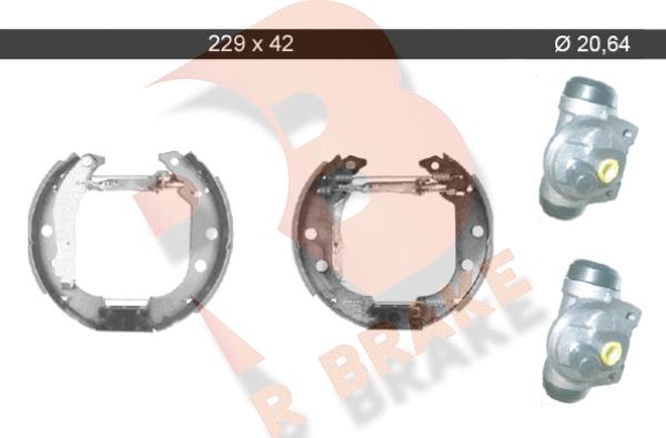 R Brake 79RBKT0046 - Комплект гальм, барабанний механізм autozip.com.ua