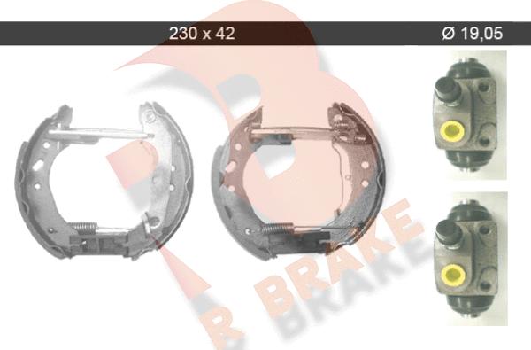 R Brake 79RBKT0041 - Комплект гальм, барабанний механізм autozip.com.ua