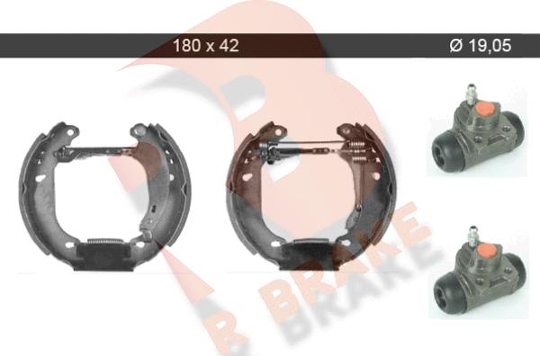 R Brake 79RBKT0059 - Комплект гальм, барабанний механізм autozip.com.ua