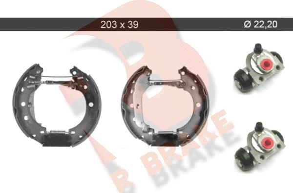 R Brake 79RBKT0053 - Комплект гальм, барабанний механізм autozip.com.ua