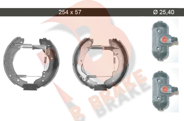 R Brake 79RBKT0081 - Комплект гальм, барабанний механізм autozip.com.ua