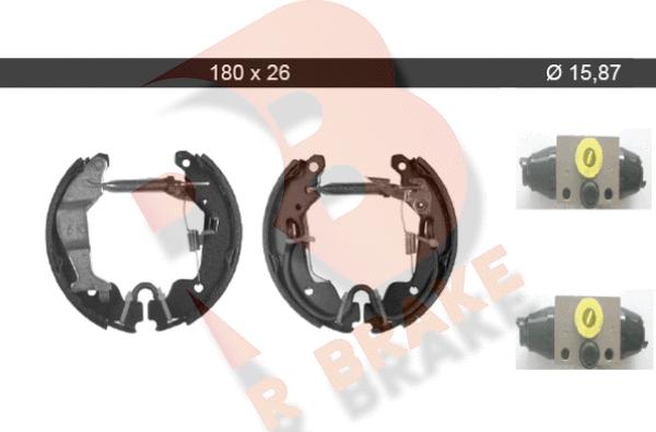 R Brake 79RBKT0035 - Комплект гальм, барабанний механізм autozip.com.ua