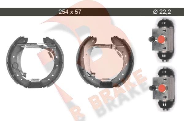 R Brake 79RBKT0020 - Комплект гальм, барабанний механізм autozip.com.ua