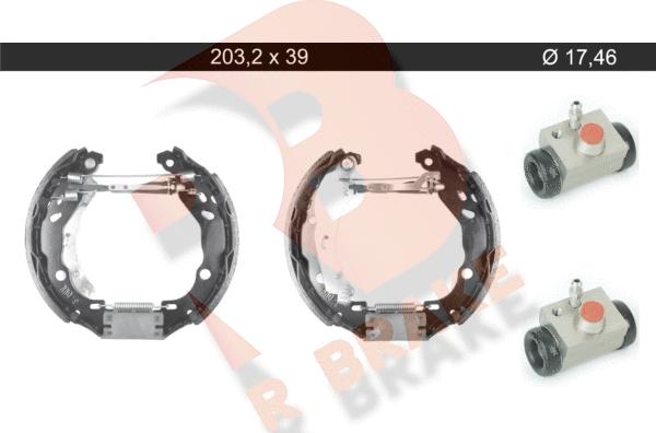 R Brake 79RBKT0137 - Комплект гальм, барабанний механізм autozip.com.ua