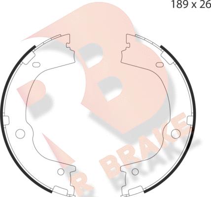 R Brake 79RBPB4049 - Комплект гальм, ручник, парковка autozip.com.ua