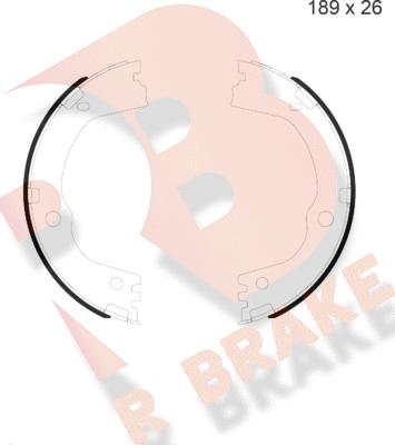 R Brake 79RBPB4054 - Комплект гальм, ручник, парковка autozip.com.ua