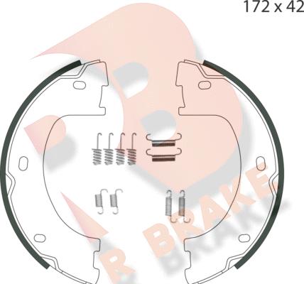 R Brake 79RBPB4010 - Комплект гальм, ручник, парковка autozip.com.ua