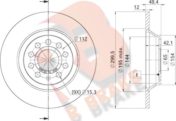 R Brake 78RBD25642 - Гальмівний диск autozip.com.ua