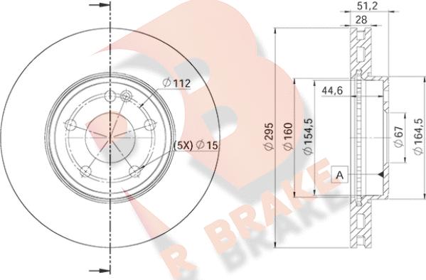 R Brake 78RBD20122 - Гальмівний диск autozip.com.ua