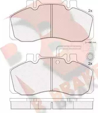 R Brake RB0903 - Гальмівні колодки, дискові гальма autozip.com.ua