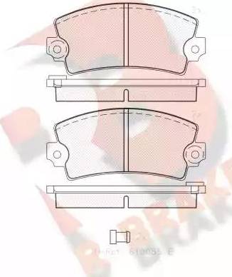 R Brake RB0102 - Гальмівні колодки, дискові гальма autozip.com.ua