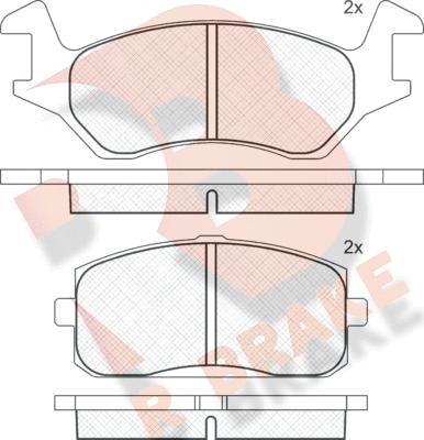 R Brake RB0294 - Гальмівні колодки, дискові гальма autozip.com.ua