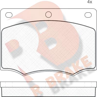 R Brake RB0259 - Гальмівні колодки, дискові гальма autozip.com.ua