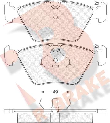 R Brake RB0773 - Гальмівні колодки, дискові гальма autozip.com.ua