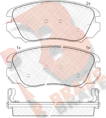 R Brake RB1914 - Гальмівні колодки, дискові гальма autozip.com.ua