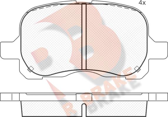 Roulunds Braking 699781 - Гальмівні колодки, дискові гальма autozip.com.ua