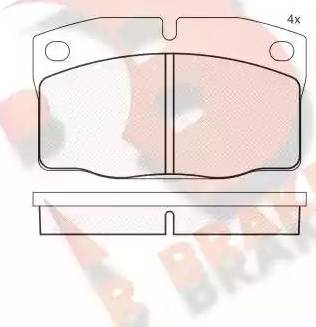 R Brake RB1092 - Гальмівні колодки, дискові гальма autozip.com.ua