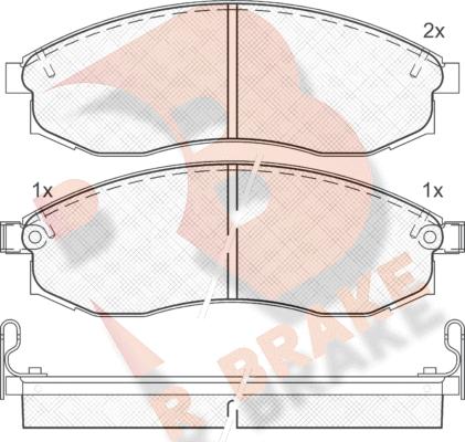 R Brake RB1179 - Гальмівні колодки, дискові гальма autozip.com.ua