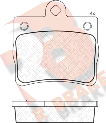 R Brake RB1310 - Гальмівні колодки, дискові гальма autozip.com.ua